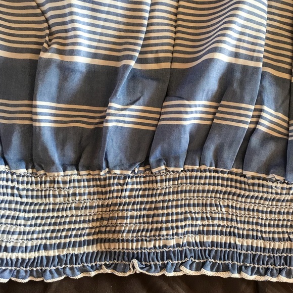 Blue & White Peasant Top - Picture 5 of 6
